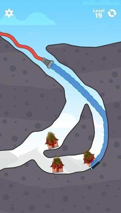 画地引水手机版(暂未上线),画地引水,闯关游戏,益智游戏